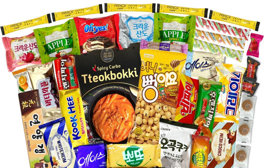 Korean Snack Box Variety Pack - 46 Count Snacks Individual Wrapped